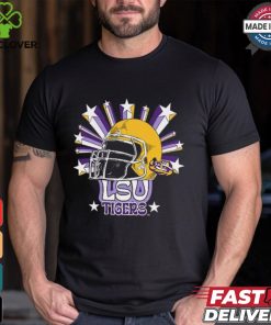 Image One Men's LSU Tigers Grey Helmet Star T Shirt