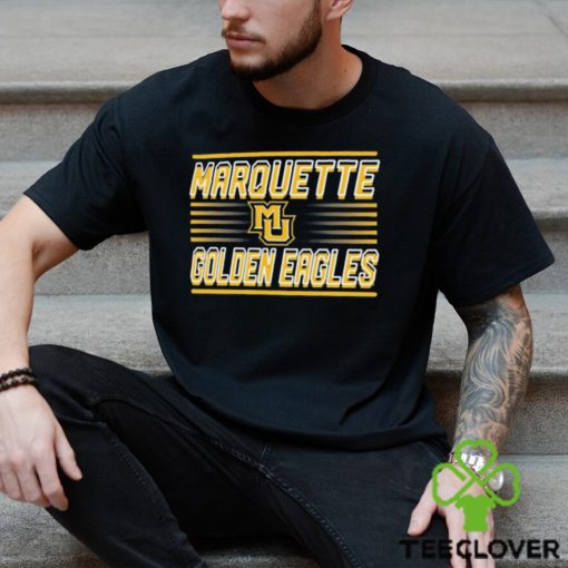 Image One Men’s Marquette Golden Eagles Blue Shadow Slant T Shirt