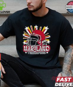 Image One Men's Maryland Terrapins Grey Helmet Star T Shirt