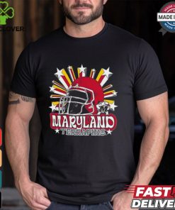 Image One Men's Maryland Terrapins Grey Helmet Star T Shirt