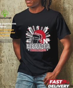 Image One Men's Nebraska Cornhuskers Grey Helmet Star T Shirt