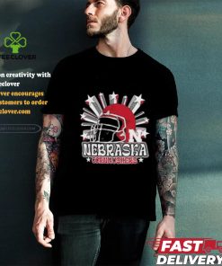 Image One Men's Nebraska Cornhuskers Grey Helmet Star T Shirt