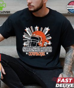 Image One Men's Oklahoma State Cowboys Grey Helmet Star T Shirt