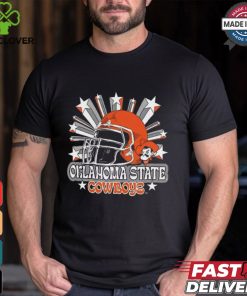 Image One Men's Oklahoma State Cowboys Grey Helmet Star T Shirt