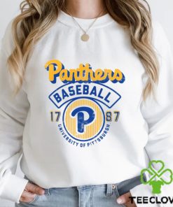 Image One Men's Pitt Panthers Ivory Baseball Logo T Shirt