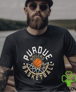 Image One Men's Purdue Boilermakers Black Basketball Net T Shirt