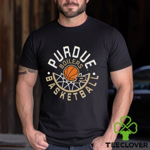 Image One Men’s Purdue Boilermakers Black Basketball Net T Shirt