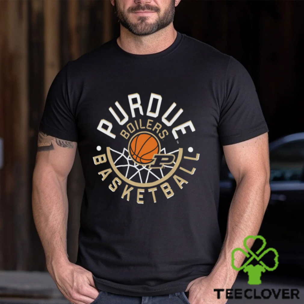 Image One Men's Purdue Boilermakers Black Basketball Net T Shirt Image One Men's Purdue Boilermakers Black Basketball Net T Shirt