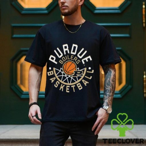 Image One Men’s Purdue Boilermakers Black Basketball Net T Shirt
