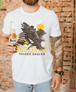 Image One Men's Southern Miss Golden Eagles Ivory Mascot Stadium T Shirt