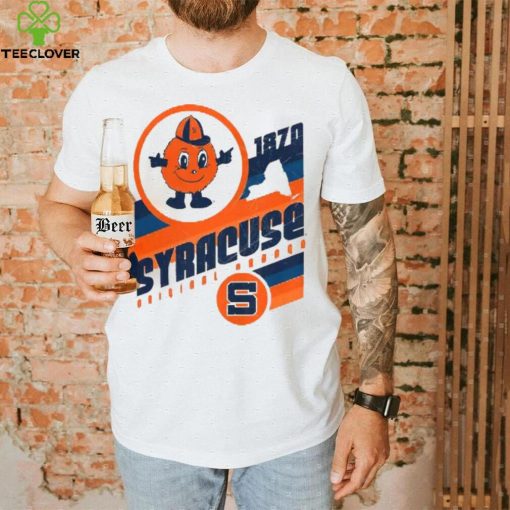 Image One Men’s Syracuse Orange Ivory Vintage Lines T Shirt