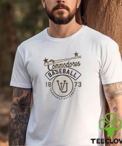 Image One Men’s Vanderbilt Commodores Ivory Baseball Logo T Shirt