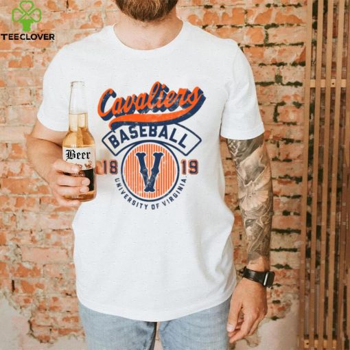 Image One Men’s Virginia Cavaliers Ivory Baseball T Shirt