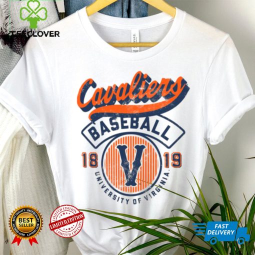 Image One Men’s Virginia Cavaliers Ivory Baseball T Shirt