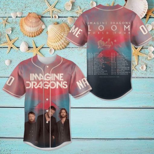 Imagine Dragons Loom World Tour Custom Baseball Jersey