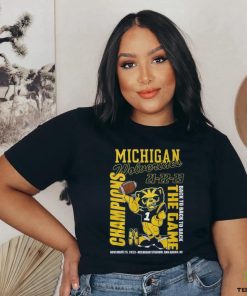 Michigan Wolverines 21 22 23 Back To Back To Back The Game Champions November 25, 2023 Michigan Stadium, Ann Arbor, Mi T Shirt