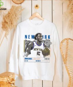 Immanuel Quickley number 5 New York Knicks basketball player paper poster shirt