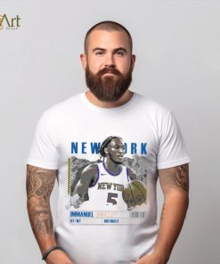 Immanuel Quickley number 5 New York Knicks basketball player paper poster shirt