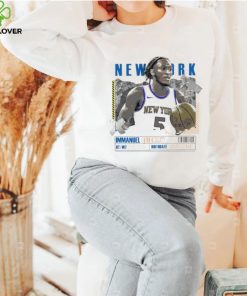 Immanuel Quickley number 5 New York Knicks basketball player paper poster shirt