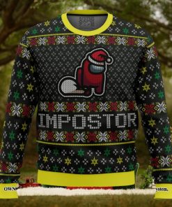 Impostor Among Us For Christmas Gifts 3D Printed Ugly Christmas Sweater