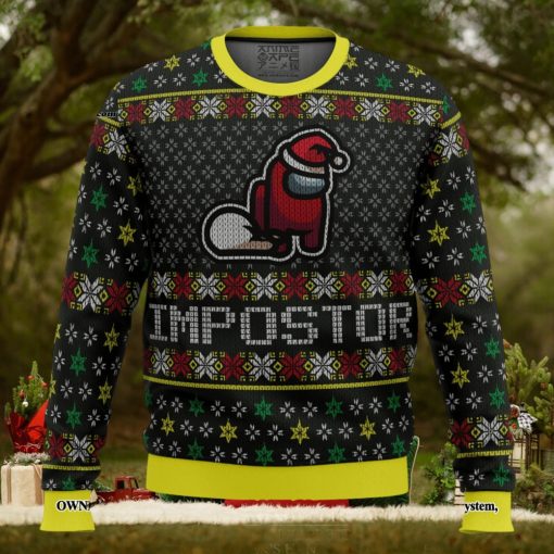Impostor Among Us For Christmas Gifts 3D Printed Ugly Christmas Sweater