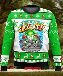 Impractical Jokers Captain Fat Belly Suck It Christmas Ugly Sweater Special Gift For Xmas
