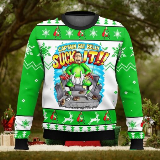Impractical Jokers Captain Fat Belly Suck It Christmas Ugly Sweater Special Gift For Xmas