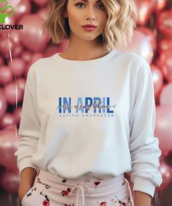 In April We Wear Blue Autism Awareness shirt