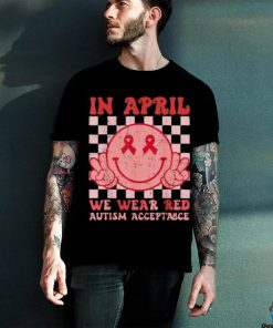 In April We Wear Red Instead Autism People Acceptance Shirt