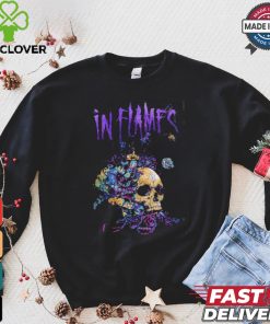 In Flames Skull And Vine Artwork Shirt 1 In Flames Skull And Vine Artwork Shirt