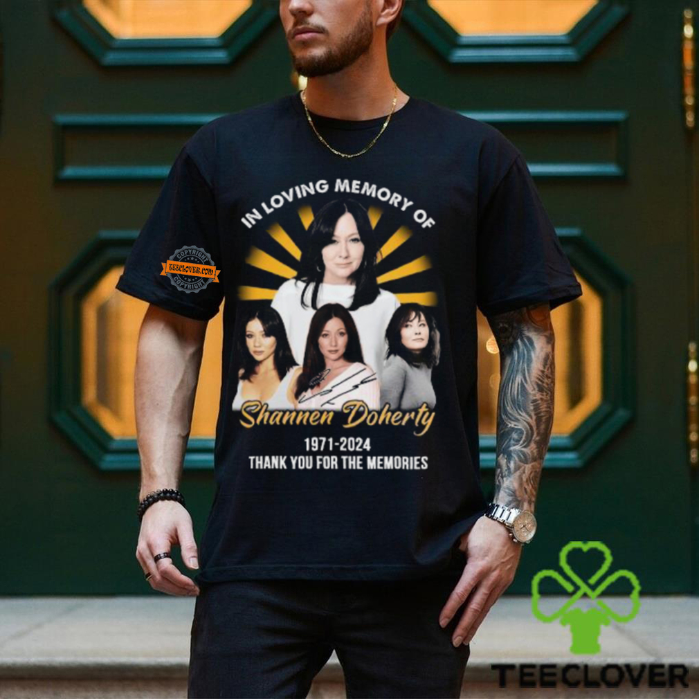 In Loving Memory Of Shannen Doherty 1971 2024 Thank You For The Memories T Shirt In Loving Memory Of Shannen Doherty 1971 2024 Thank You For The Memories T Shirt