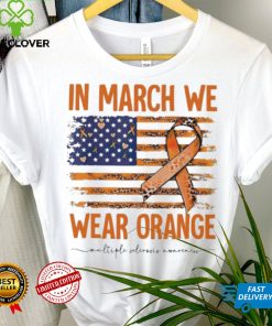 In March we wear Orange Breast Cancer flag hoodie, sweater, longsleeve, shirt v-neck, t-shirt