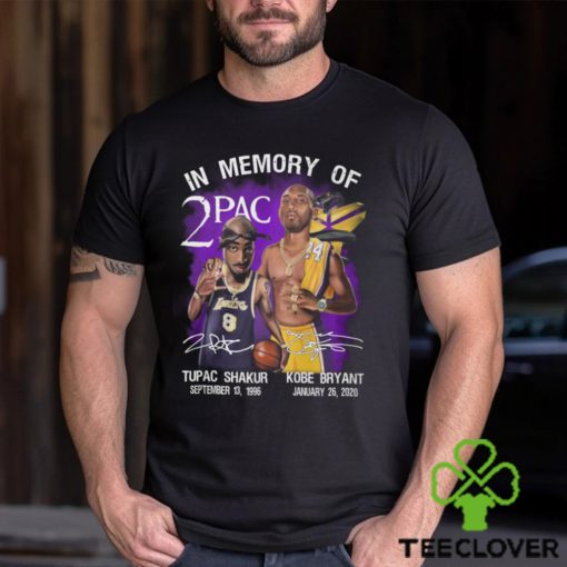 In Memories Of 2Pac Kobe Bryant And Tupac Shakur Signatures Shirt