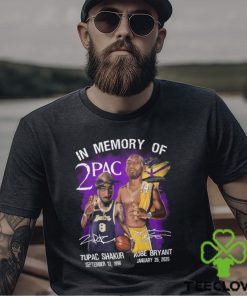 In Memories Of 2Pac Kobe Bryant And Tupac Shakur Signatures Shirt