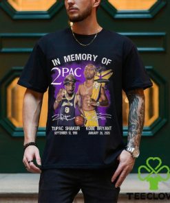In Memories Of 2Pac Kobe Bryant And Tupac Shakur Signatures Shirt