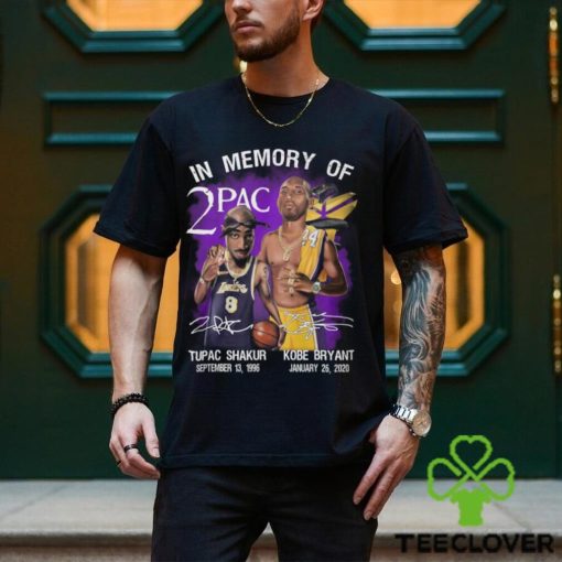In Memories Of 2Pac Kobe Bryant And Tupac Shakur Signatures Shirt