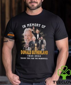 In Memory Of Donald Sutherland 1935 2024 Thank You For The Memories T Shirt