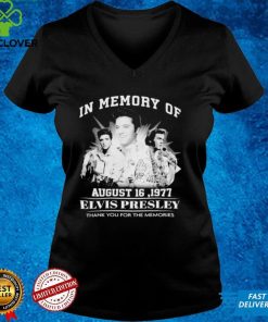 In Memory Of Elvis Presley 1977 Thank You For The Memories Shirt