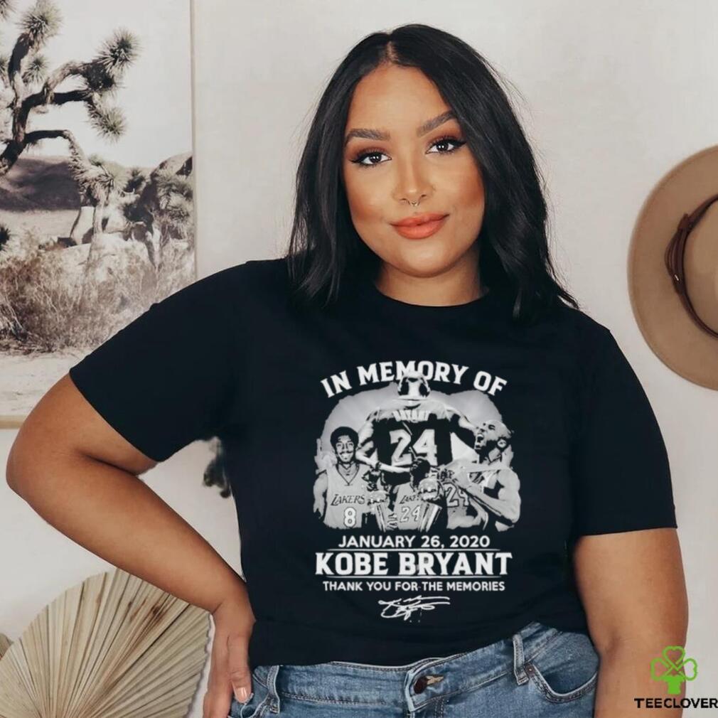 In Memory Of January 26 2020 Kobe Bryant Signature Thank You For The Memories T Shirt In Memory Of January 26 2020 Kobe Bryant Signature Thank You For The Memories T Shirt