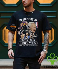 In Memory Of June 12 2024 Jerry West Thank You For The Memories T Shirt