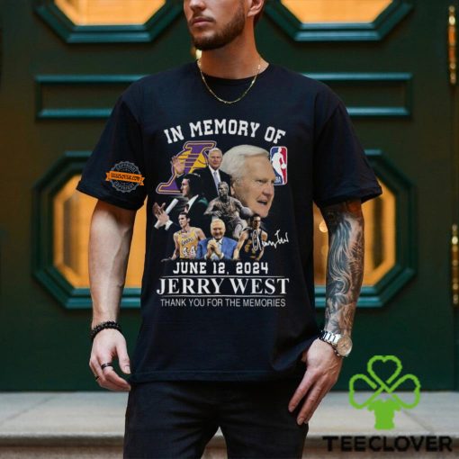 In Memory Of June 12 2024 Jerry West Thank You For The Memories T Shirt