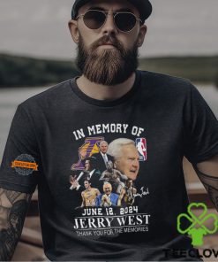 In Memory Of June 12 2024 Jerry West Thank You For The Memories T Shirt