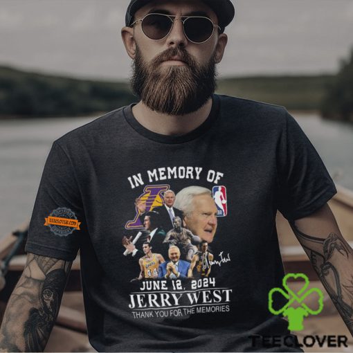 In Memory Of June 12 2024 Jerry West Thank You For The Memories T Shirt