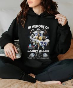 In Memory Of Larry Allen 1971 2024 Thank You For The Memories Hall Of Fame T Shirt