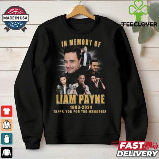 In Memory Of Liam Payne 1993 2024 Thank You For The Memories Gift For Fans T Shirt