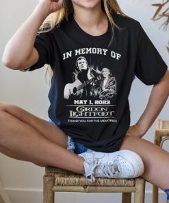In Memory Of May 1, 2023 Gordon Lightfoot Thank You For The Memories T Shirt