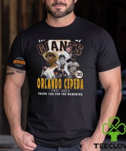 In Memory Of Orlando Cepeda 1937 2024 Thank You For The Memories T Shirt