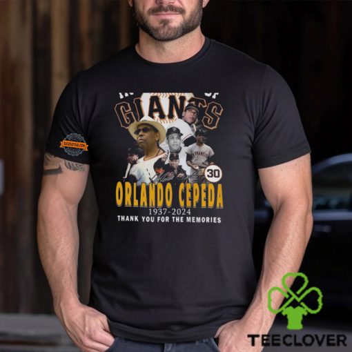 In Memory Of Orlando Cepeda 1937 2024 Thank You For The Memories T Shirt