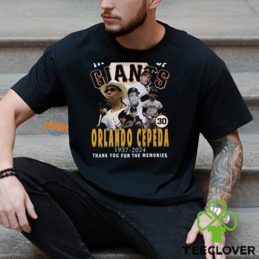 In Memory Of Orlando Cepeda 1937 2024 Thank You For The Memories T Shirt