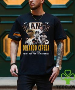 In Memory Of Orlando Cepeda 1937 2024 Thank You For The Memories T Shirt